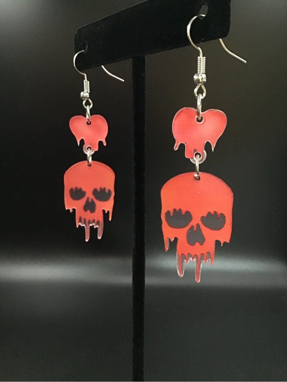 Hearts and Skulls Earrings